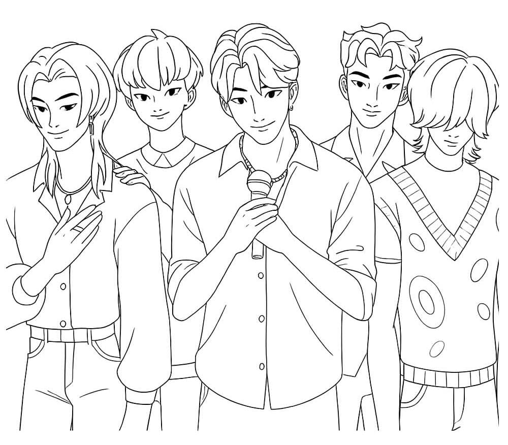 Gratis Saja Boys bilde fargelegging