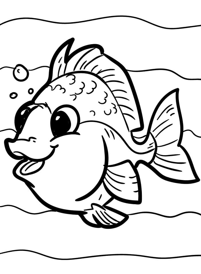 Gratis Utskriftbar Fisk fargelegging