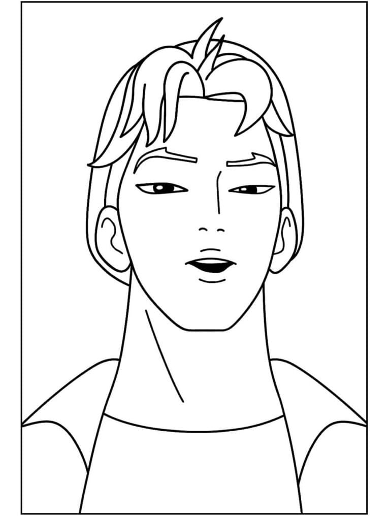 Gratis utskriftbar Saja Boys fargelegging