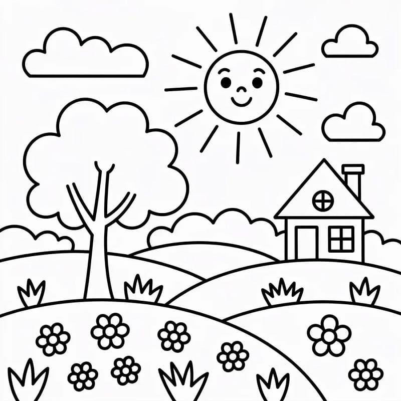 Gratis vår fargelegging