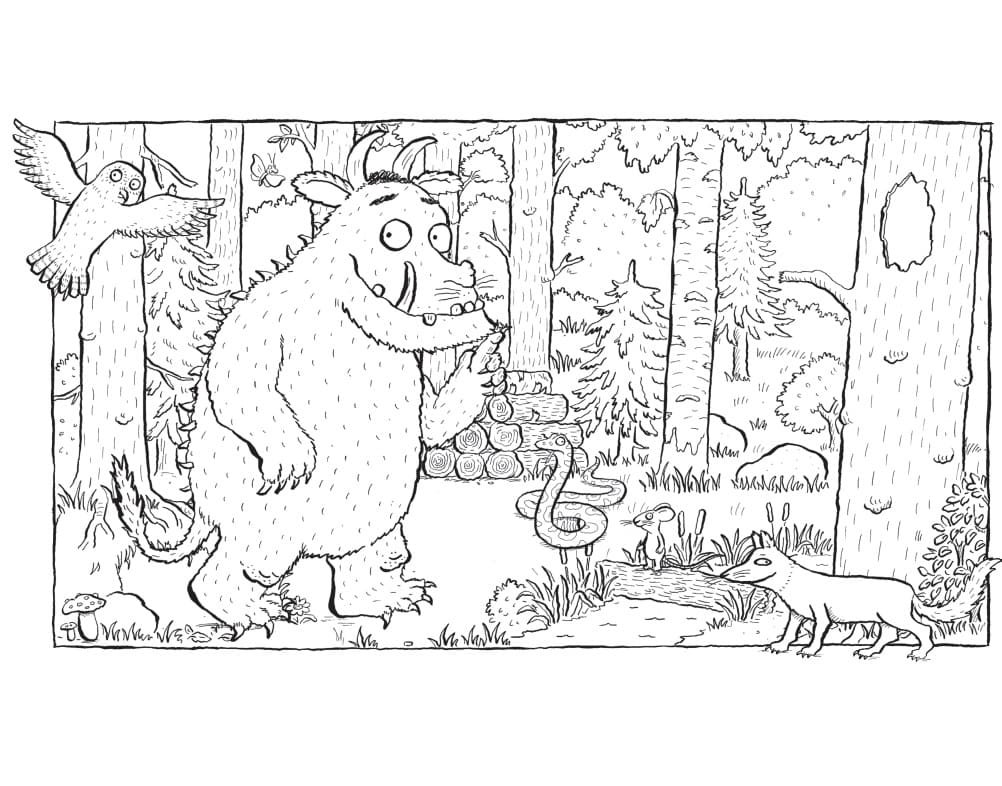 Gruffalo for barn fargelegging