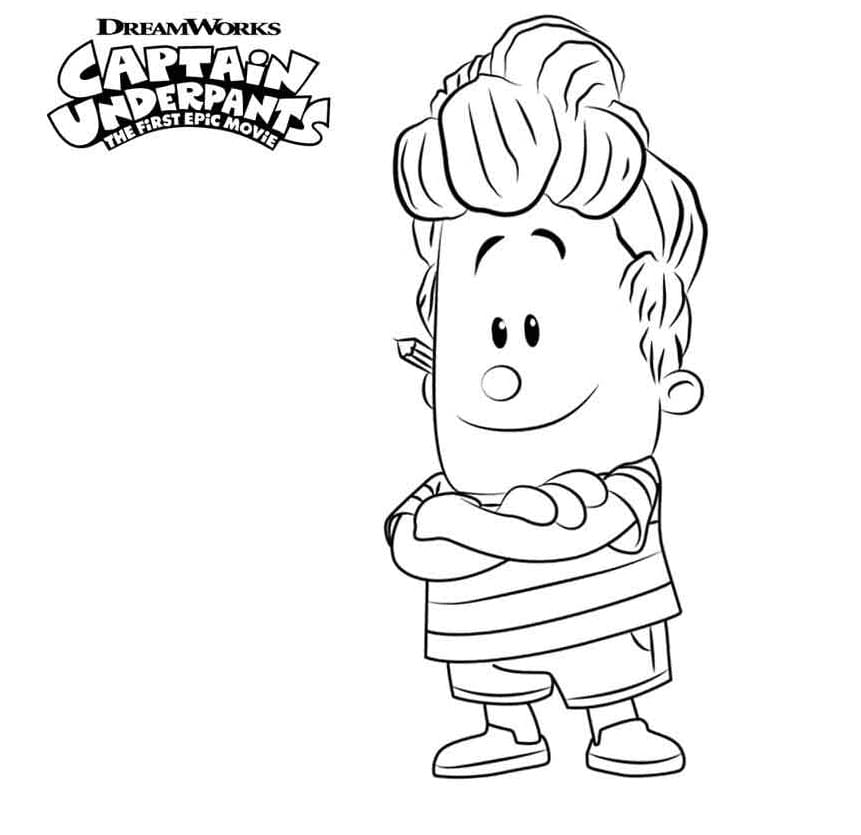 Harold fra Kaptein Supertruse fargelegging