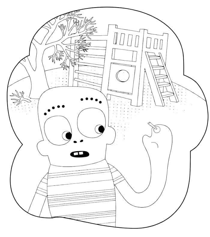 Henry Førstehjelp utskriftbar for barn fargelegging