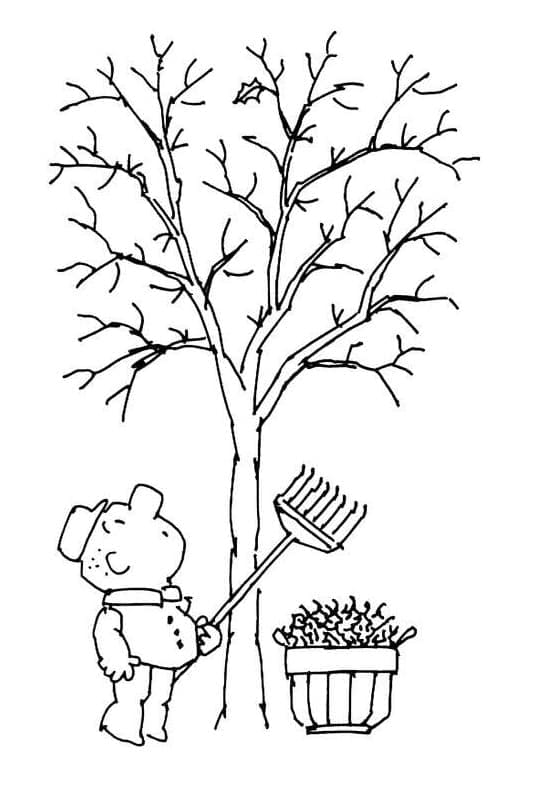 Høst for 3-åringer fargelegging