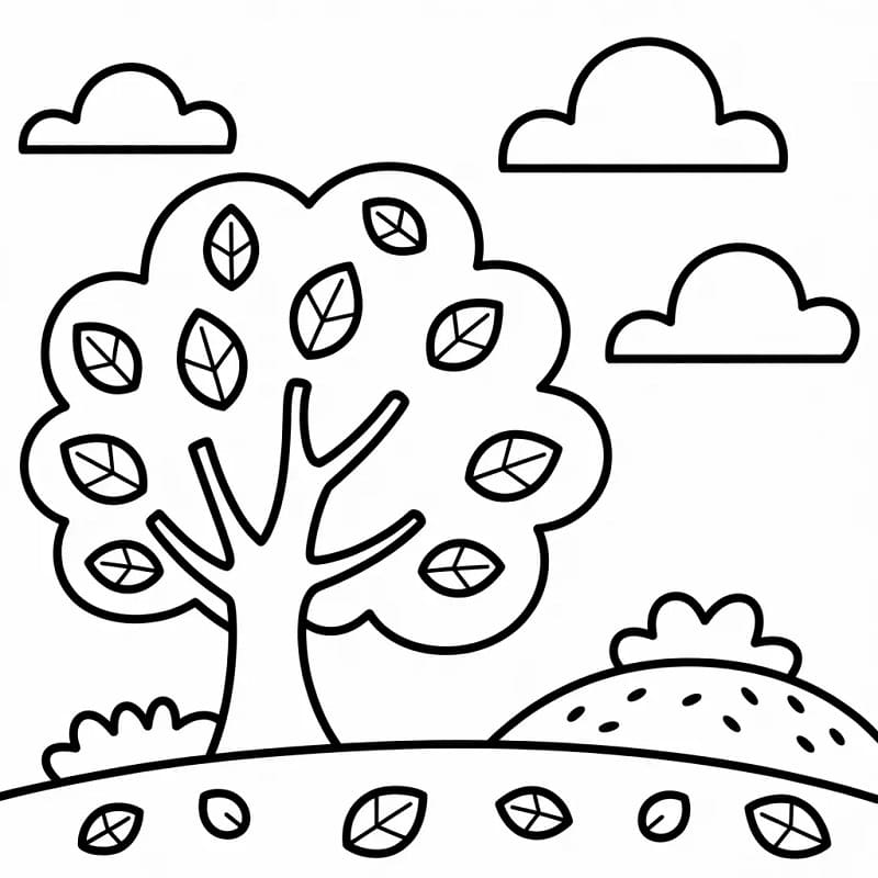 Høst gratis utskriftbar fargelegging