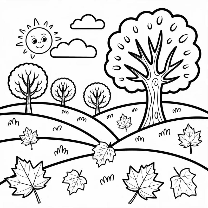 Høst gratis fargelegging