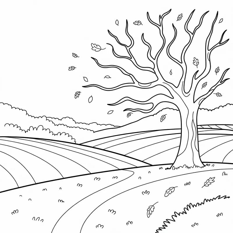 Høstferie fargelegging