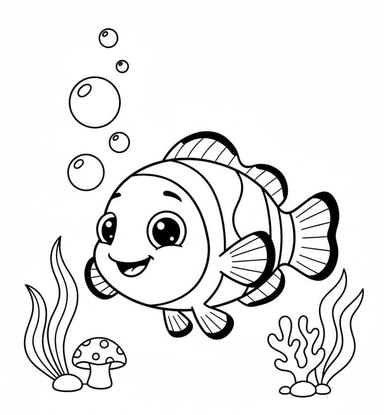 Hyggelig Fisk fargelegging