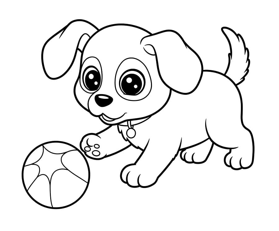 Hyggelig Valp fargelegging