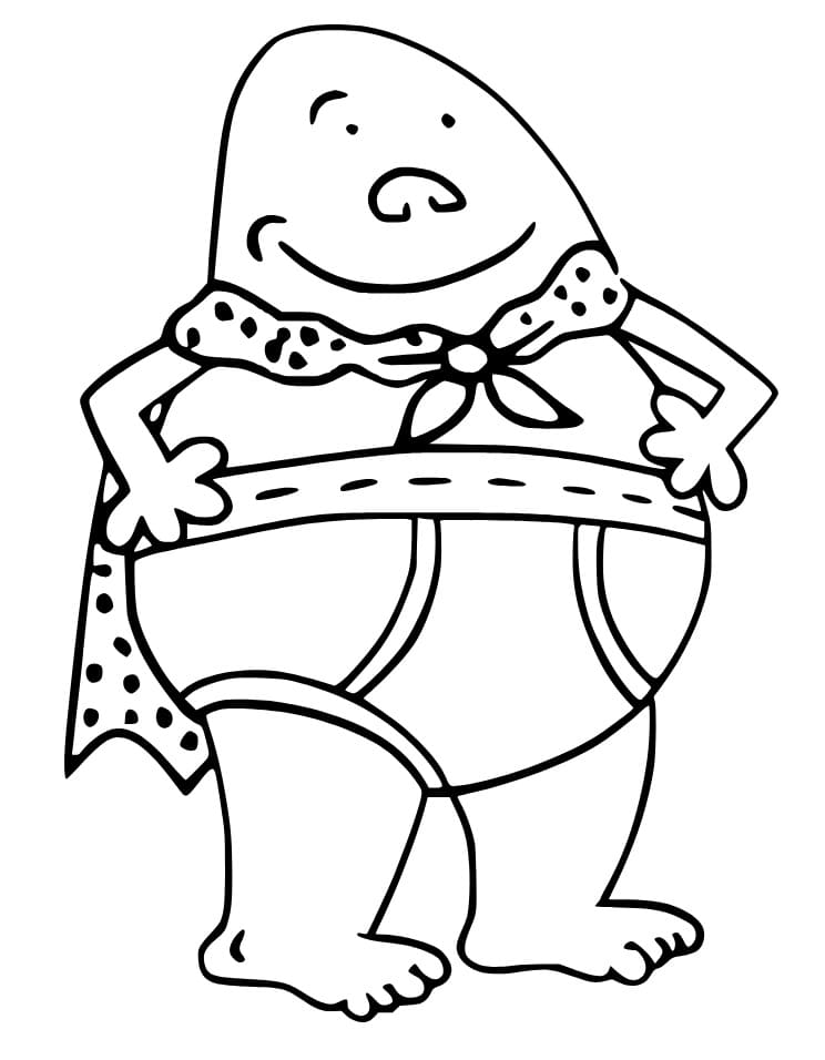 Kaptein Supertruse utskriftbar fargelegging