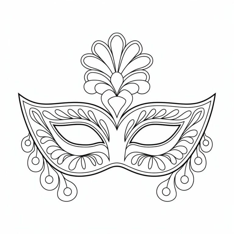 Karneval for 2-åringer fargelegging