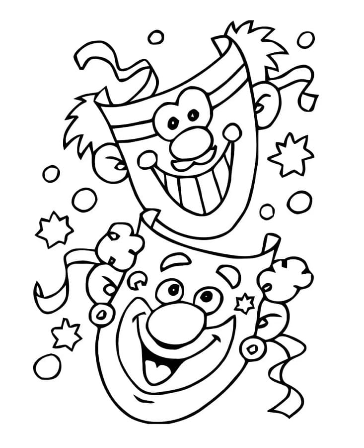 Karneval gratis fargelegging