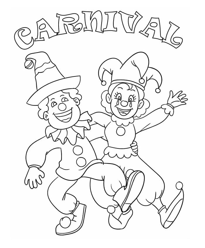Karneval høytid fargelegging