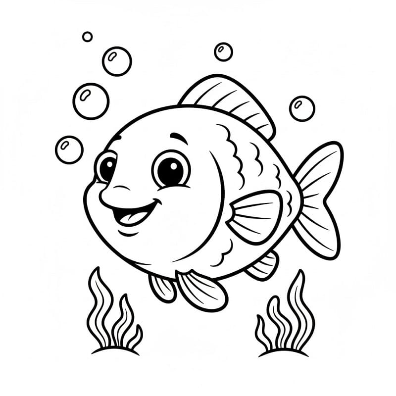 Lett Fisk fargelegging