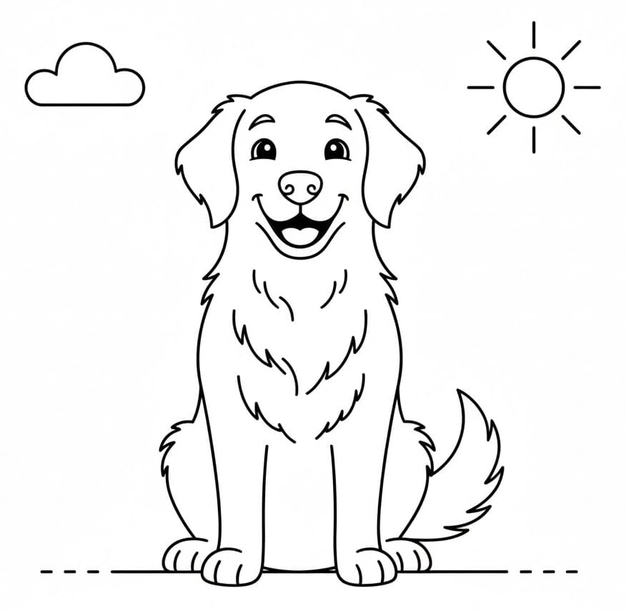 Lett Golden Retriever fargelegging