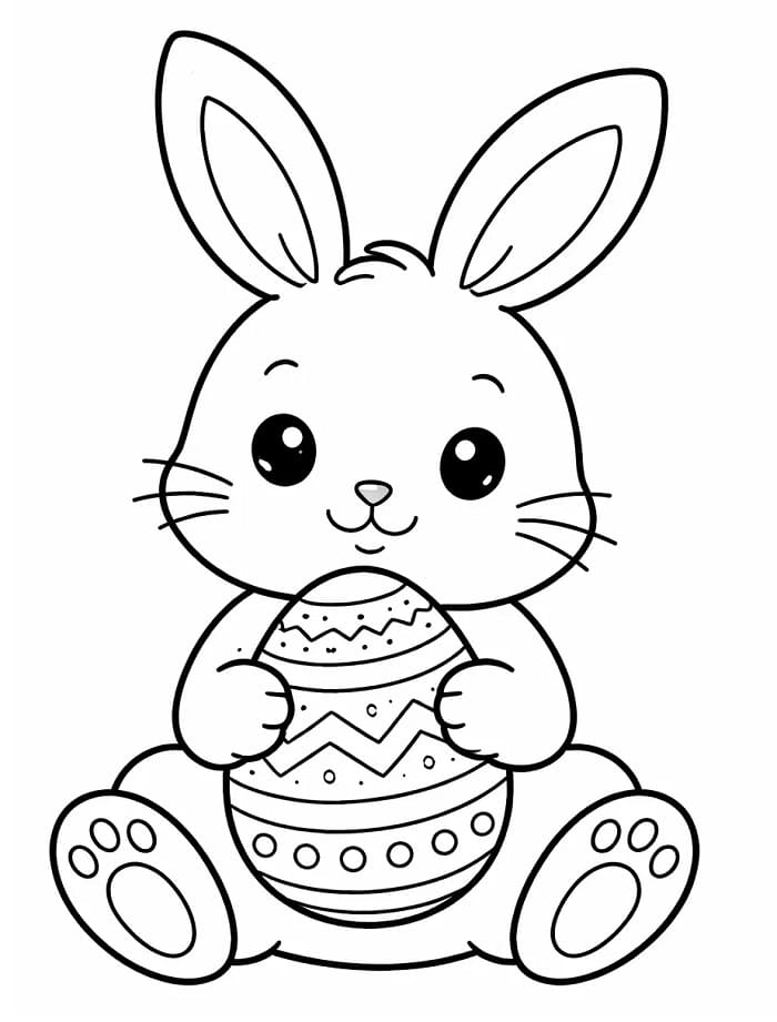 Lett Påskeharen fargelegging