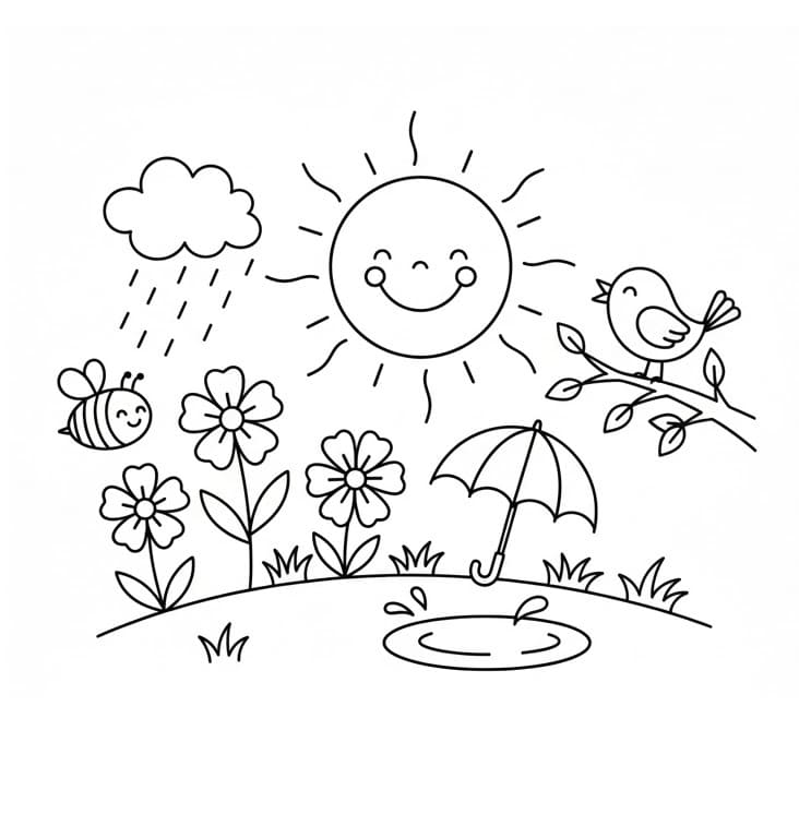 Lett vår fargelegging