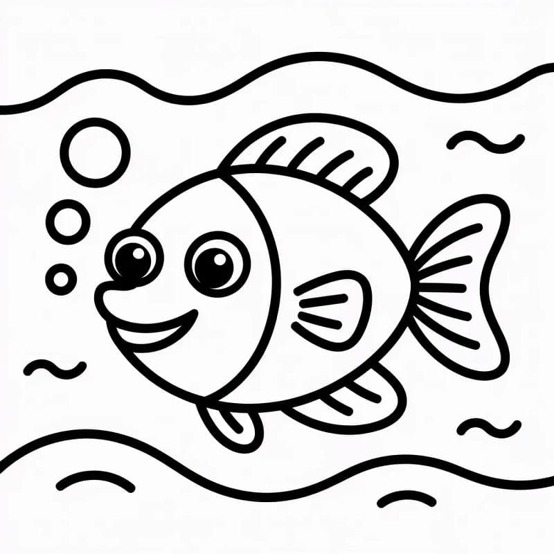 Liten Fisk fargelegging