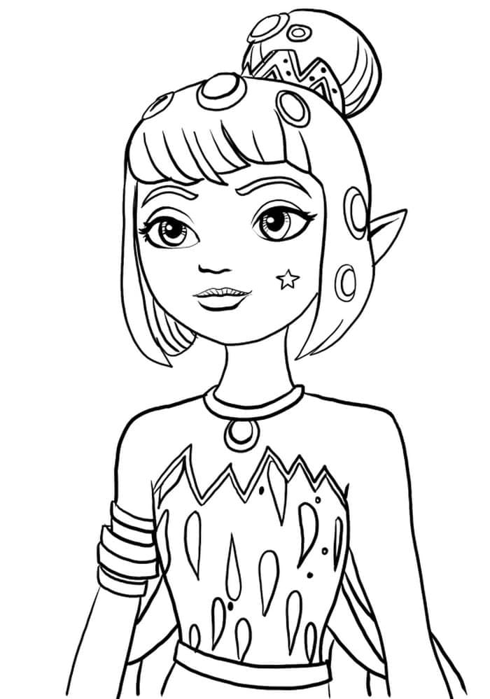 Mia og meg utskriftbar fargelegging