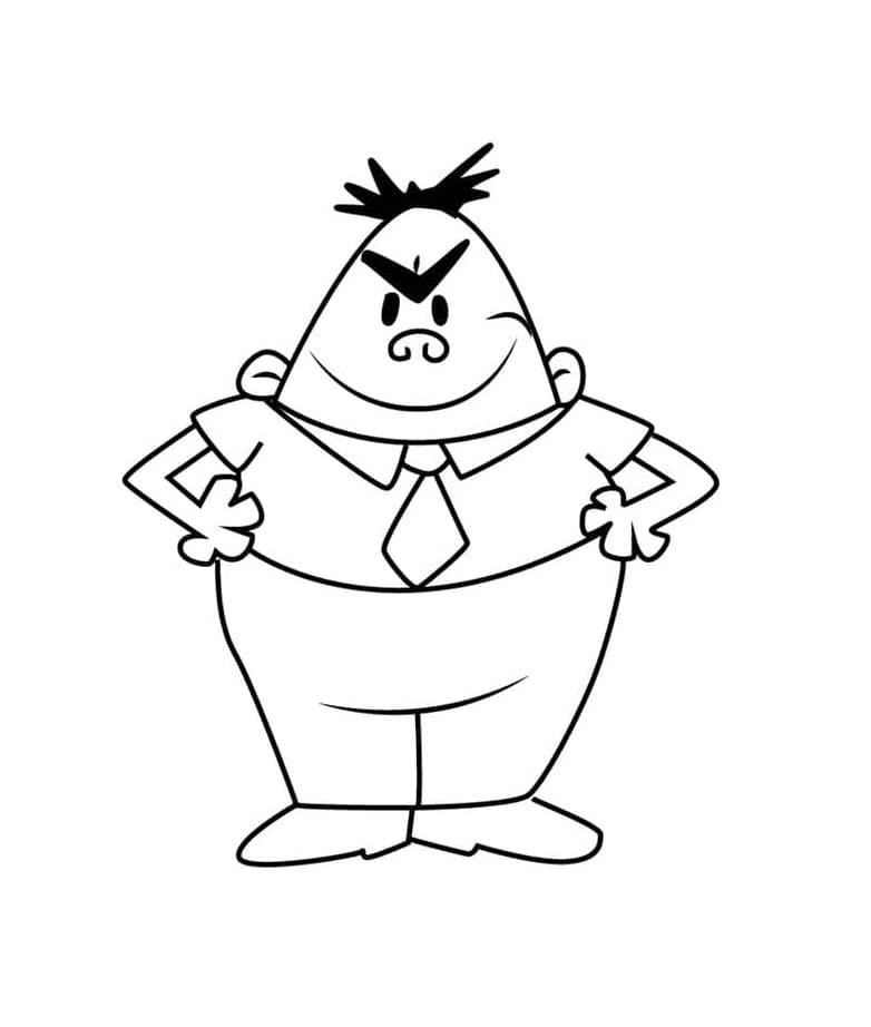 Mr. Krupp fra Kaptein Supertruse fargelegging