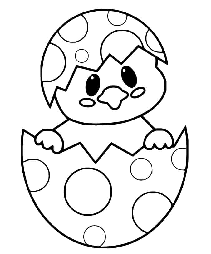 Påsekylling (3) fargelegging