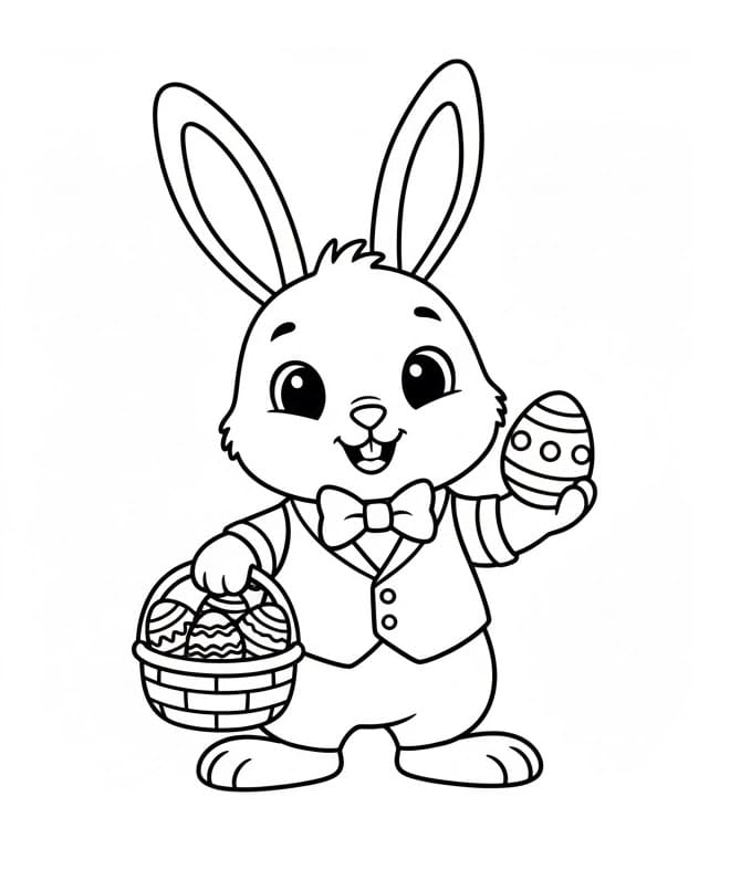 Påskehare fargelegging