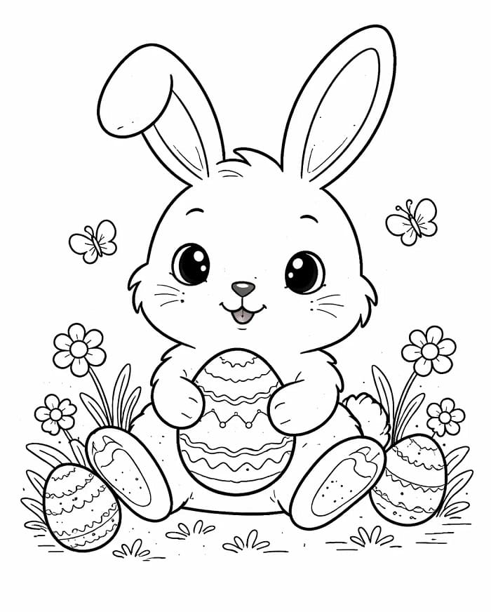 Påskeharen uten kostnad fargelegging