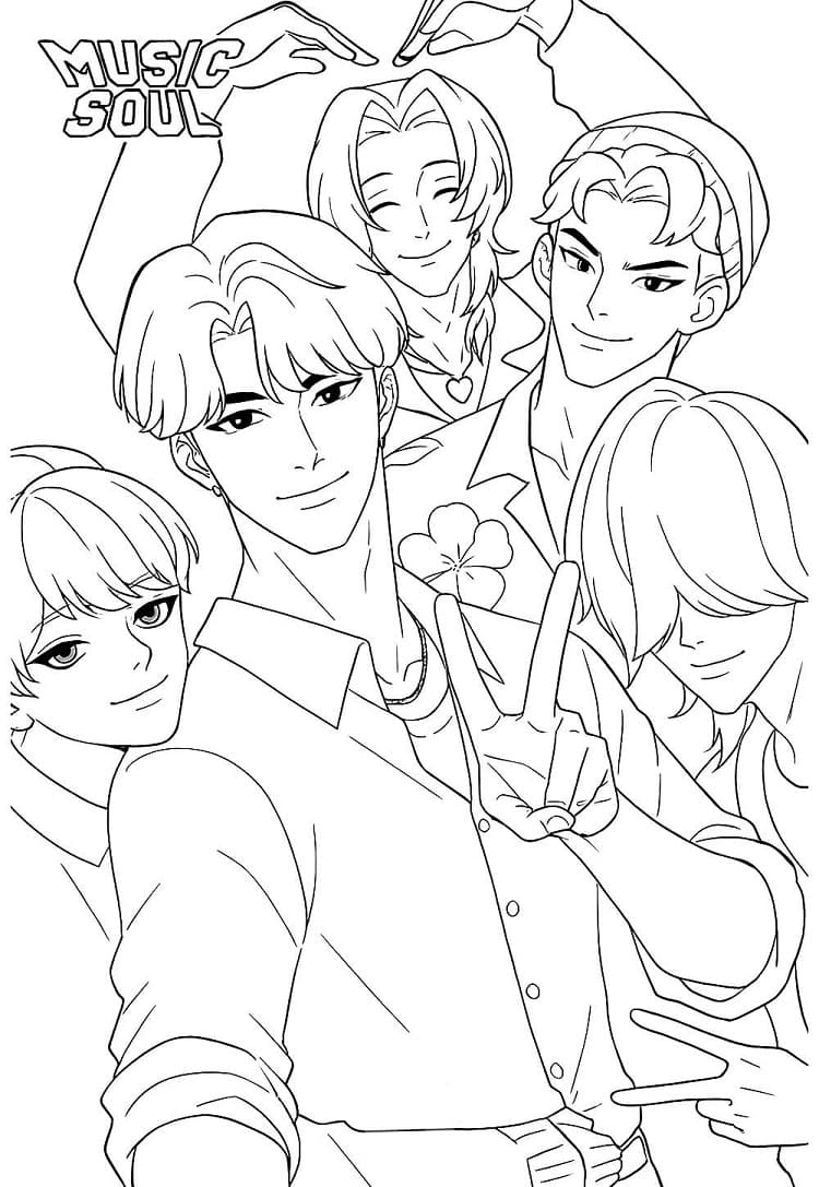 Saja Boys for 1-åringer fargelegging