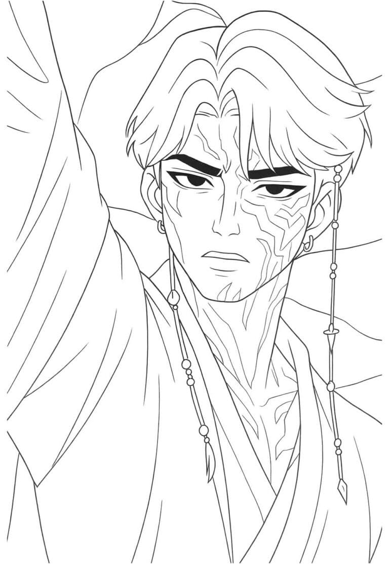 Saja Boys for 4-åringer fargelegging