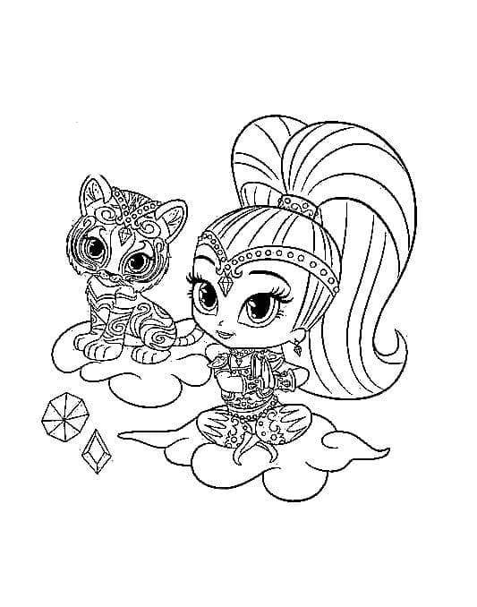 Shine og Tiger Nahal fargelegging