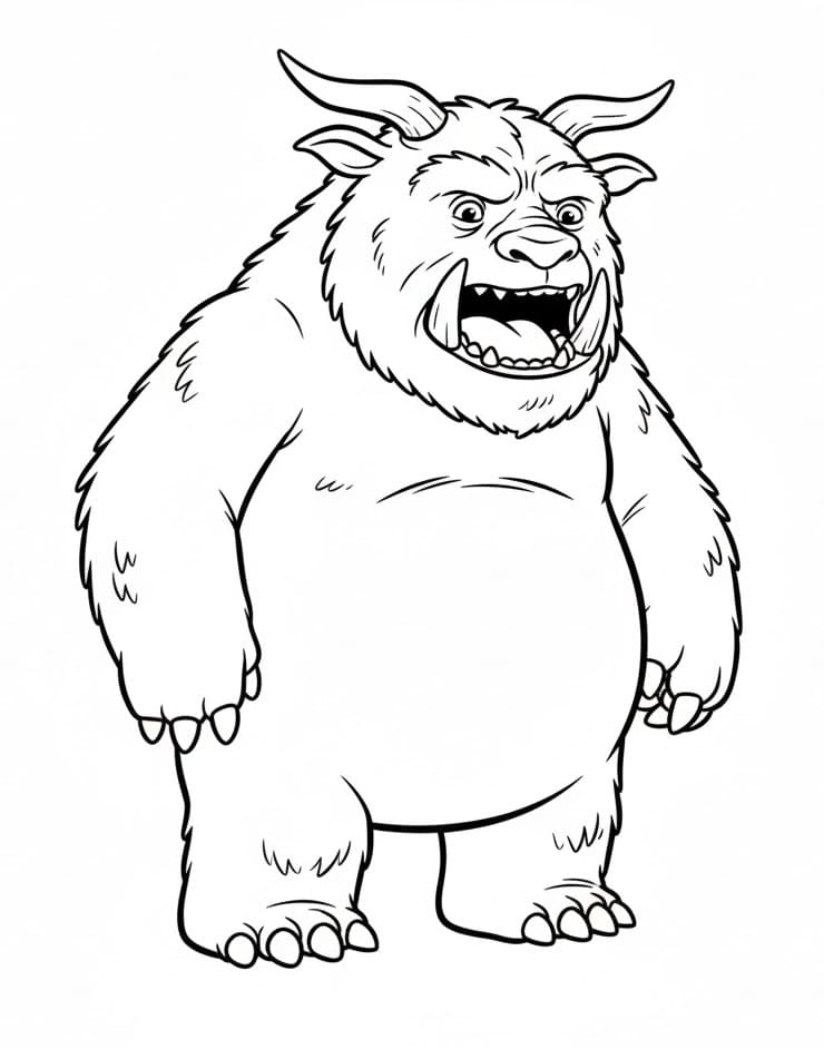 Skriv ut Gruffalo fargelegging