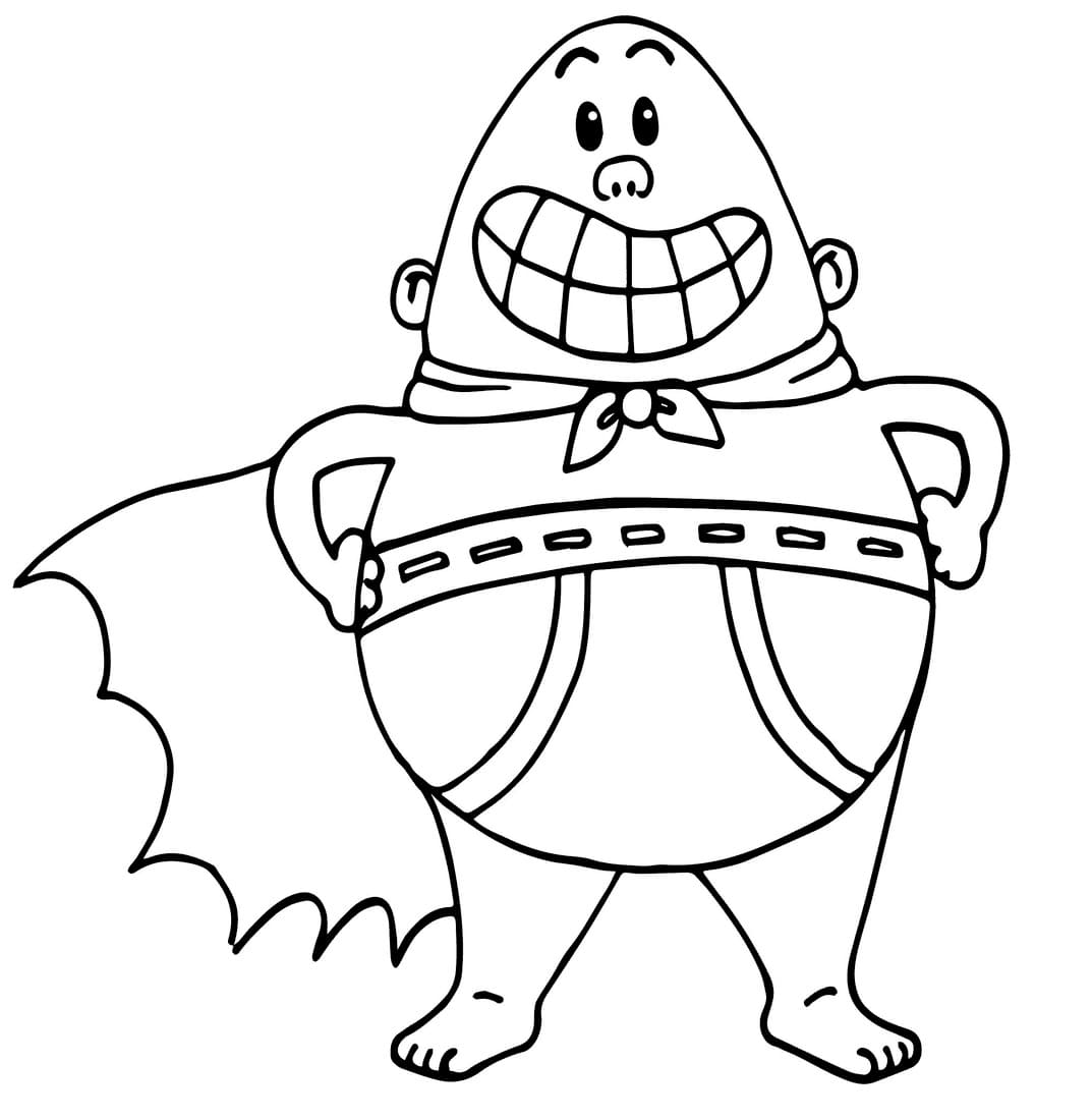 Smilende Kaptein Supertruse fargelegging