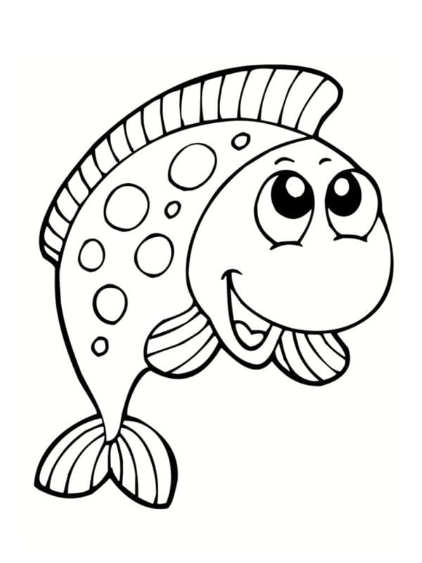 Smilende fisk fargelegging