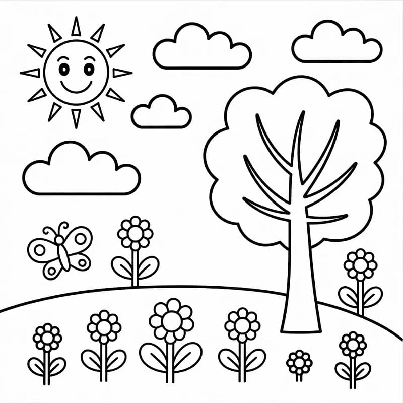 Søt vår fargelegging