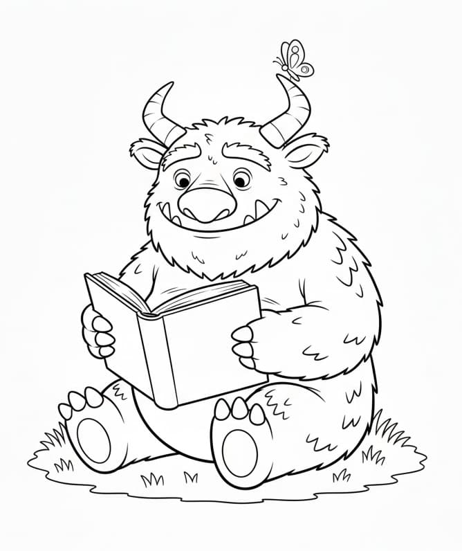 Tegneserie Gruffalo fargelegging