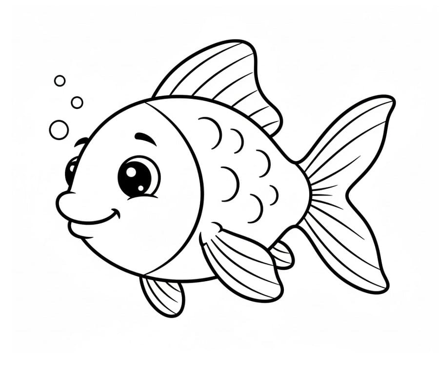 Tøff Fisk fargelegging