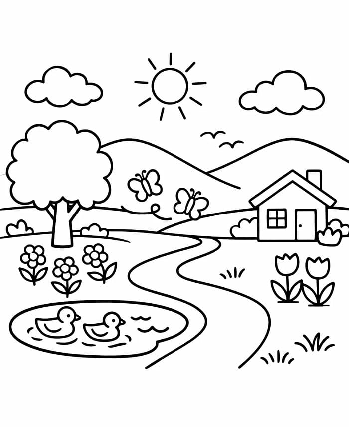 Tøff vår fargelegging