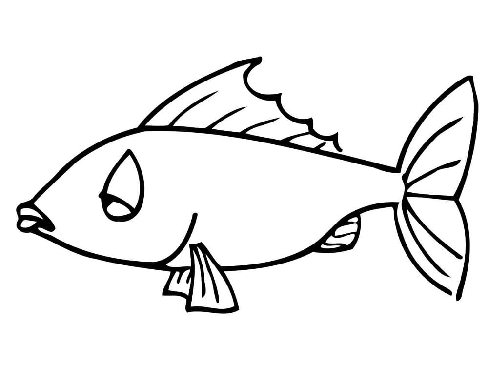 Trist fisk fargelegging