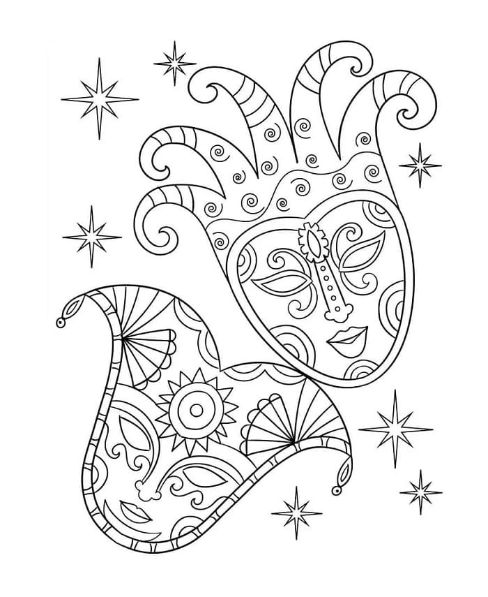 Utrolig karneval fargelegging