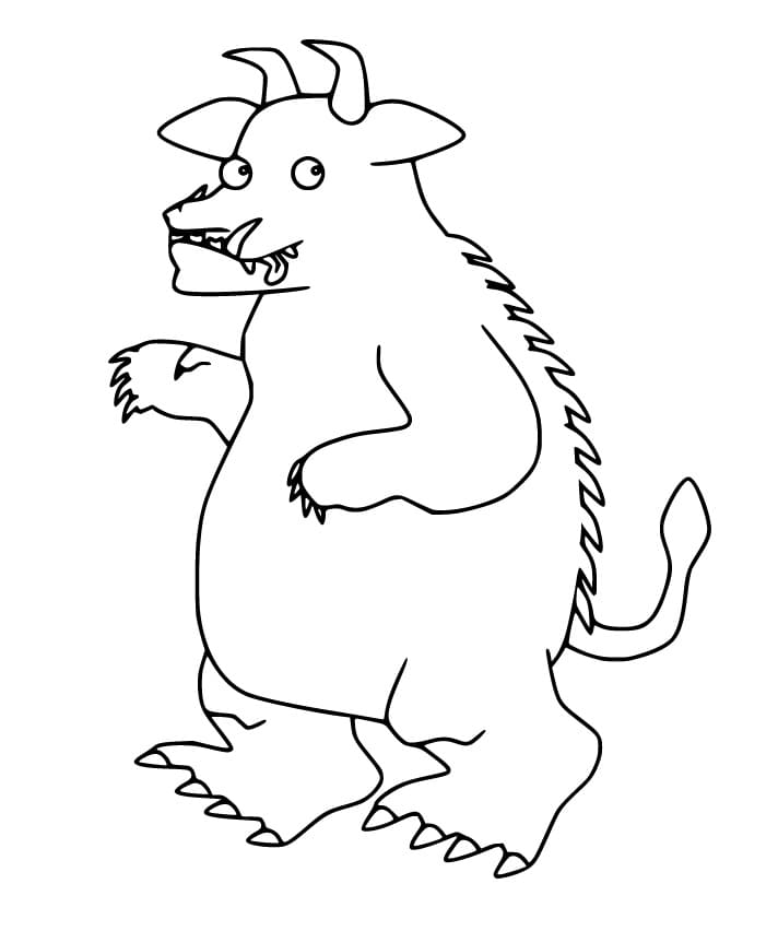 Utskriftbar gratis Gruffalo fargelegging