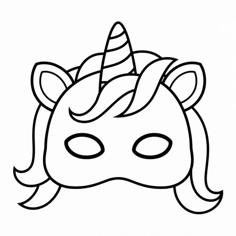 Utskriftbar gratis karneval fargelegging