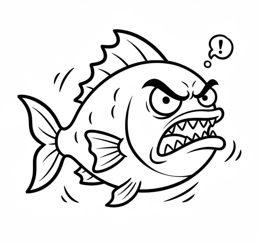 Utskriftbart Bilde Fisk fargelegging