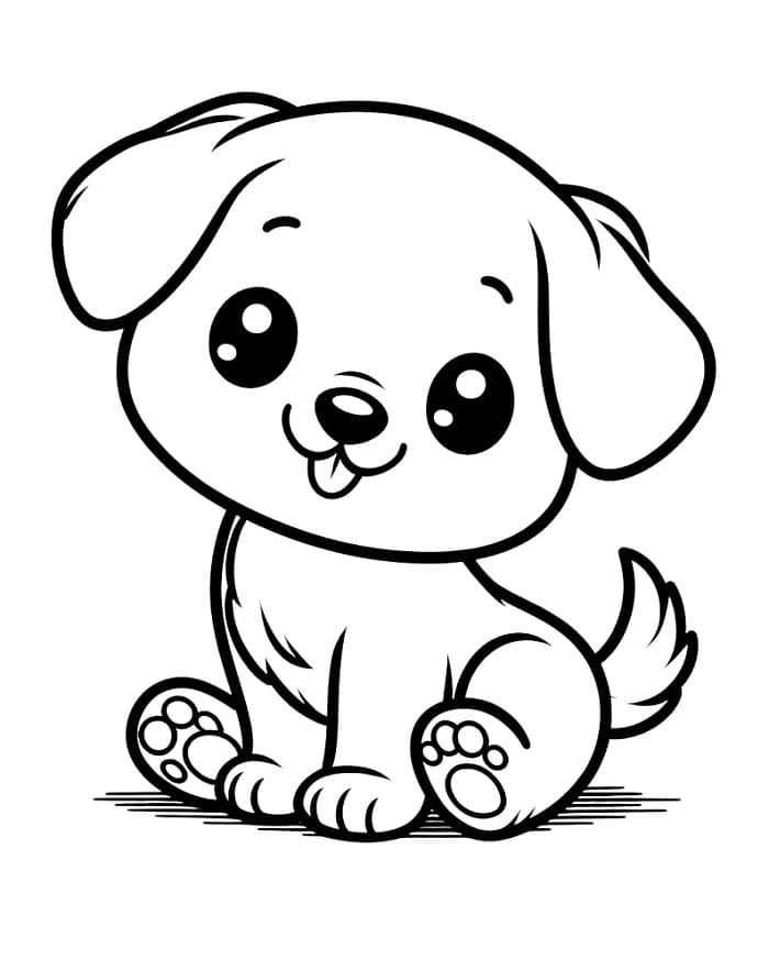 Valp Uten Kostnad fargeleggingsside