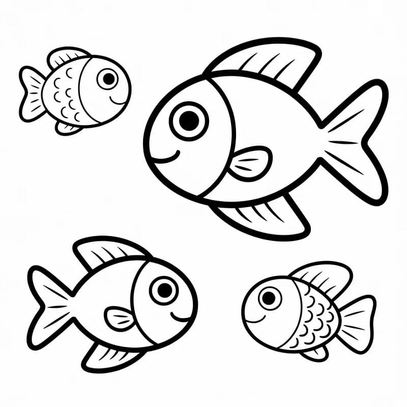 Veldig Søt Fisk fargelegging