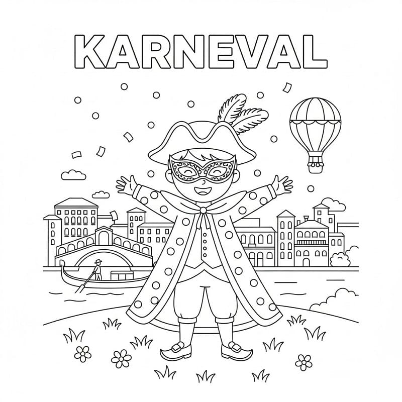 Karneval fargelegging