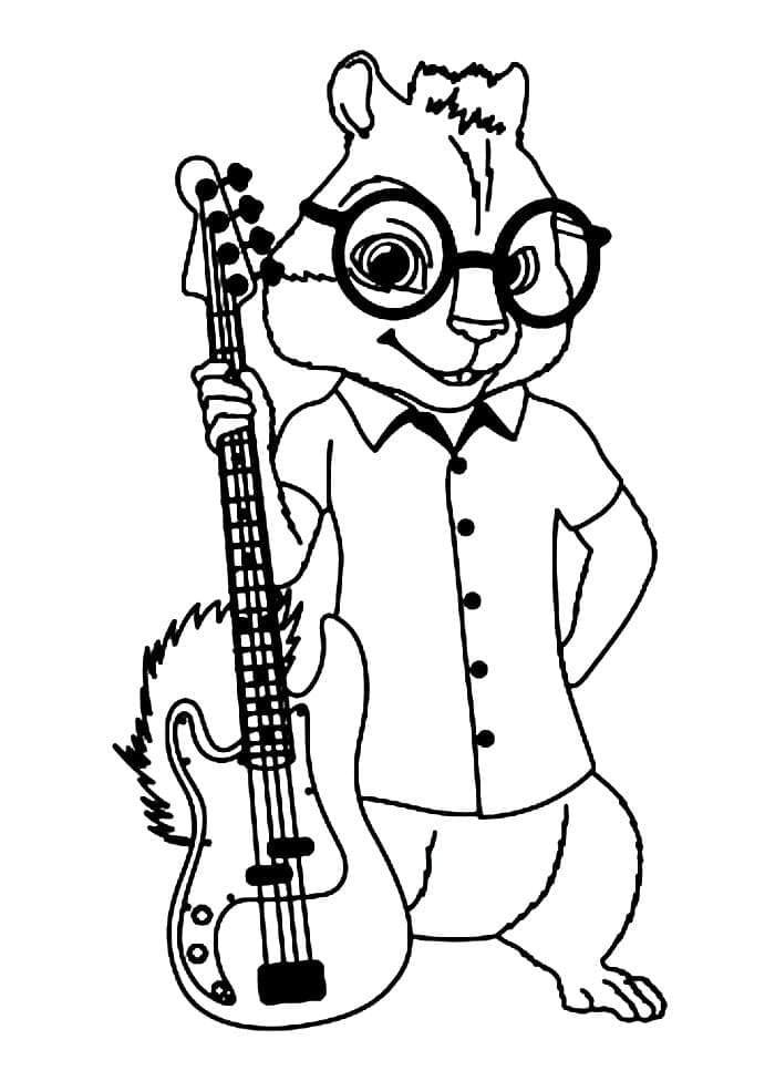 Alvin og gjengen 1 fargelegging