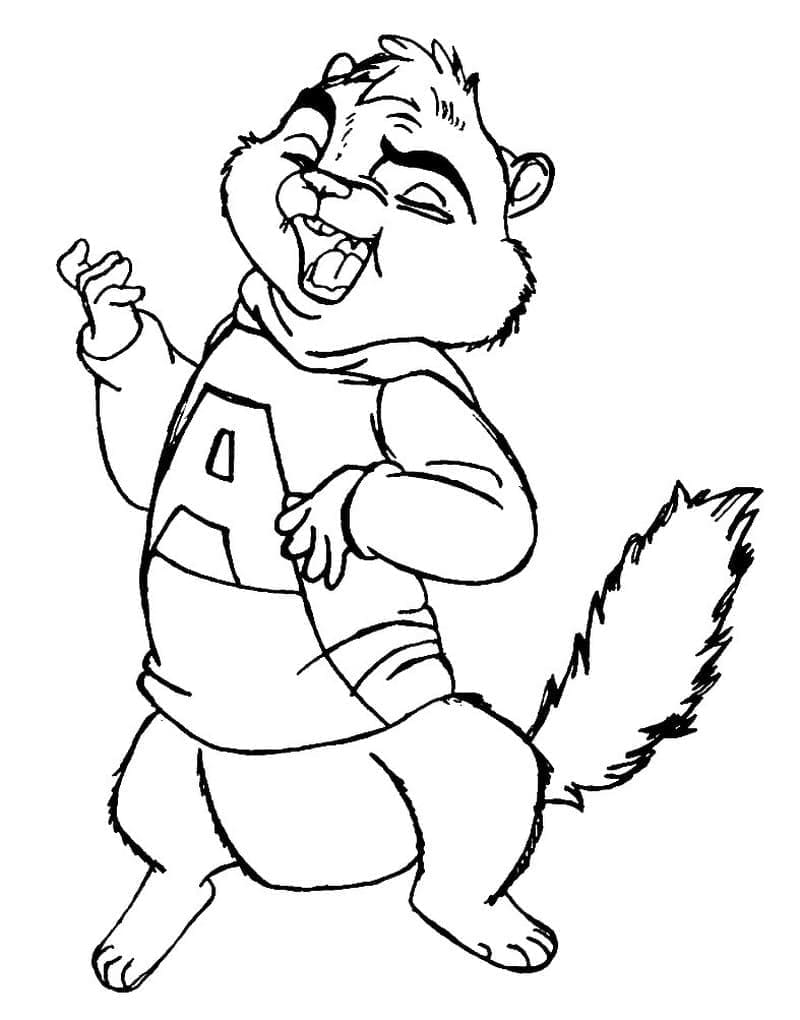 Alvin og gjengen å skrive ut fargelegging