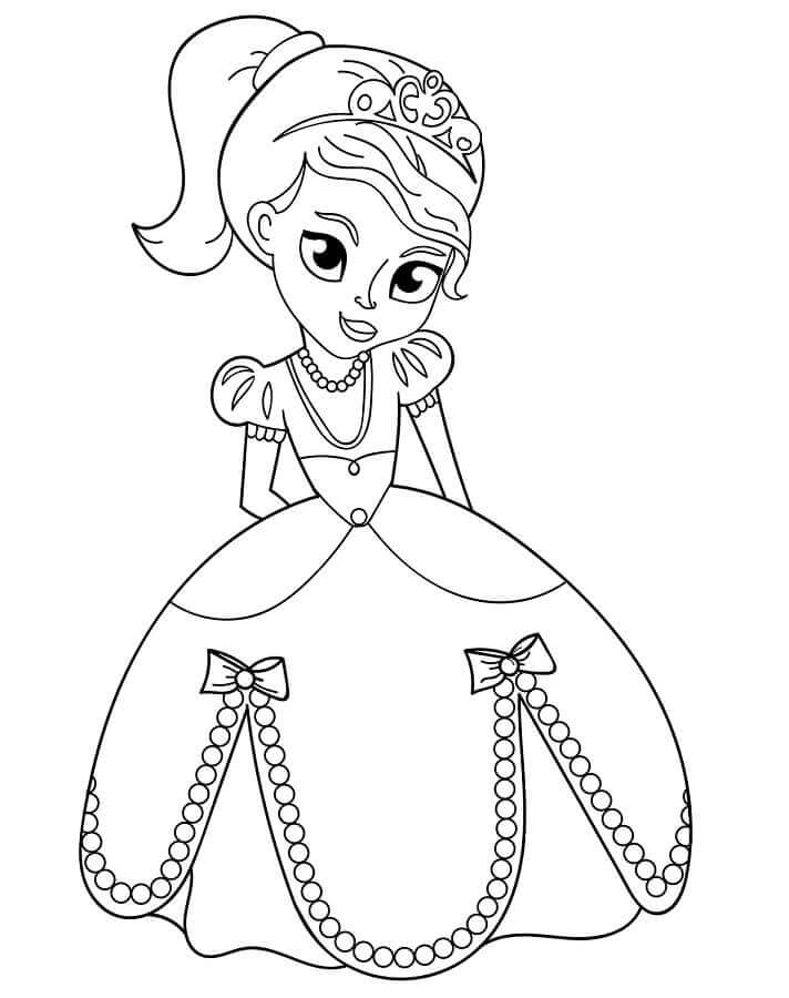 Animert Prinsesse fargelegging