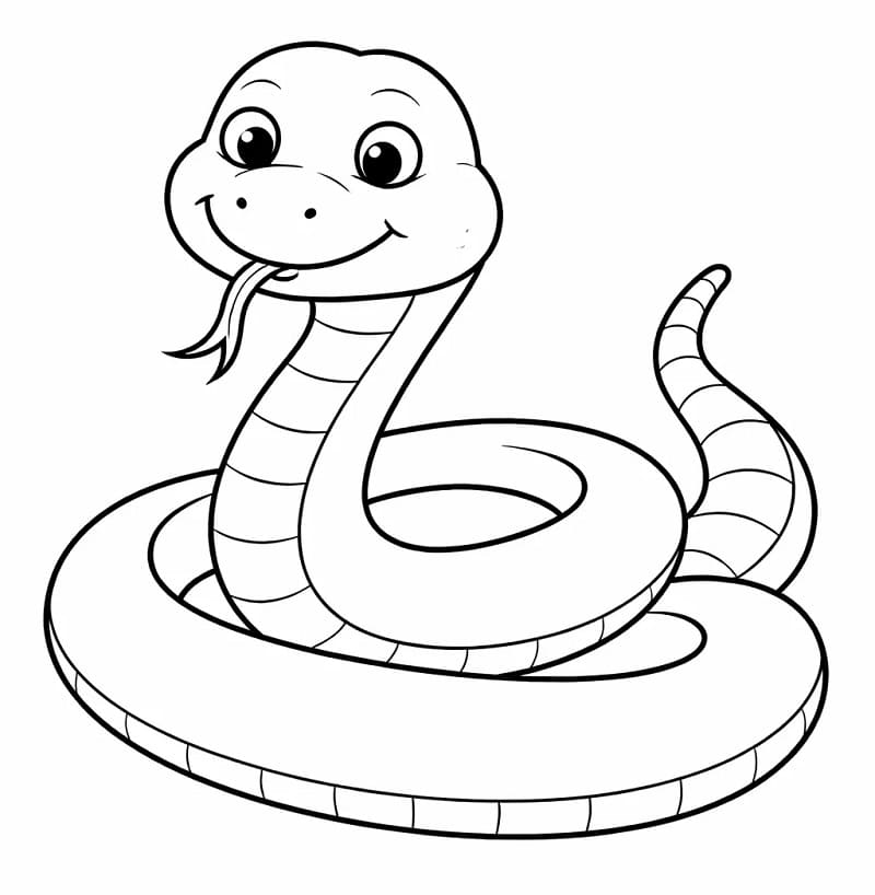 Animert Slange fargelegging