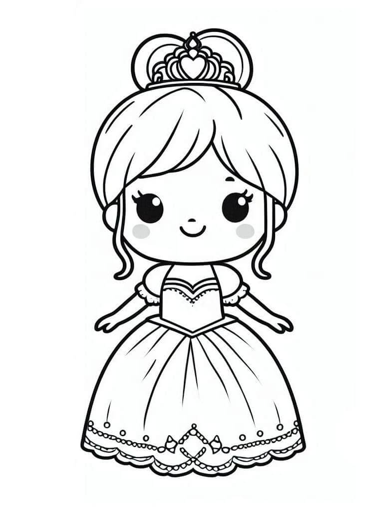 Bedårende Prinsesse fargelegging